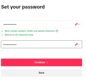 Set Your Password