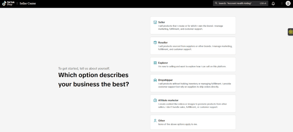 Choose Your Business Type